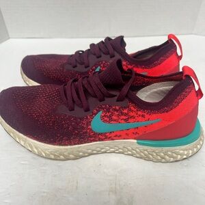 Nike Epic React Flyknit 2 Athletic Shoes Women's sz 9 (AR5518-600)